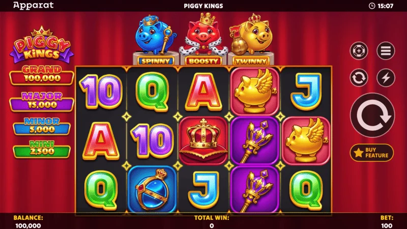 Piggy Kings – Hold and Spin startar med Boosters